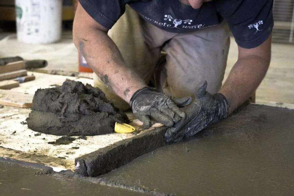 Concrete fire pit crafted in studio