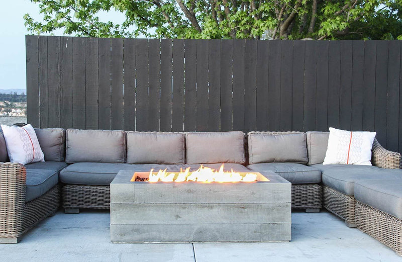 Buckshot Fire Pit firepit Concrete Wave Design 